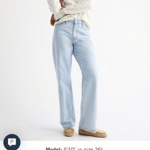 Abercrombie Curve Love High Rise Loose Jeans Black Size 33 / 16R